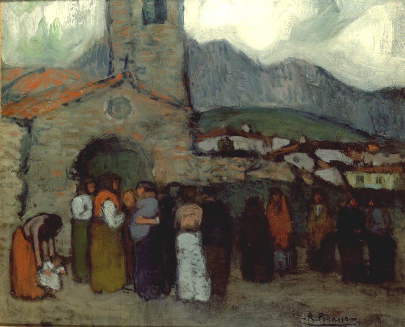Picasso 1901-1902 Leaving Church